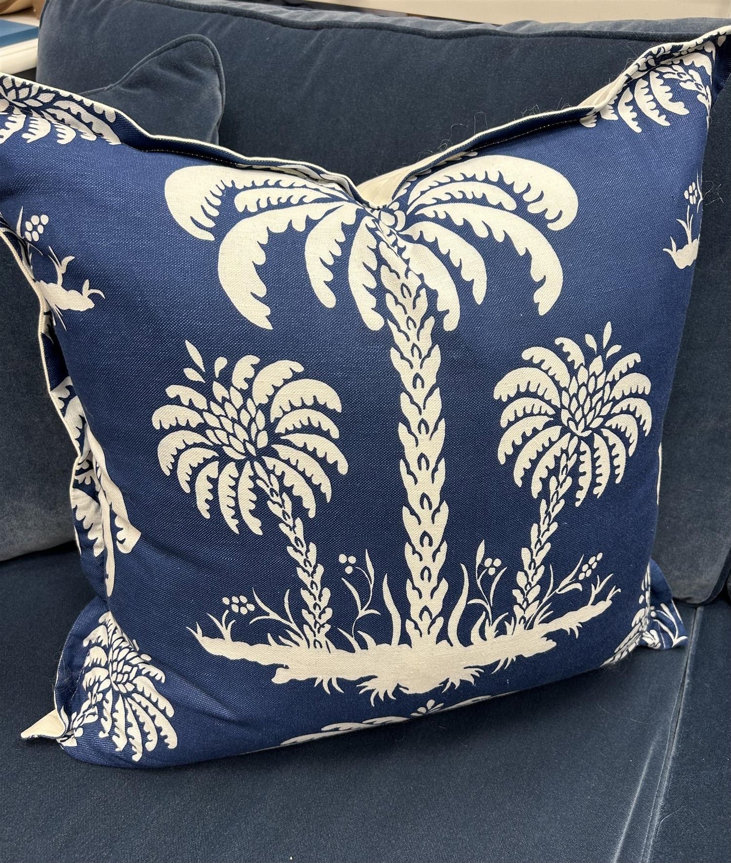 Z hos Laila Pute Palme 60x60cm Blå - ZhosLaila