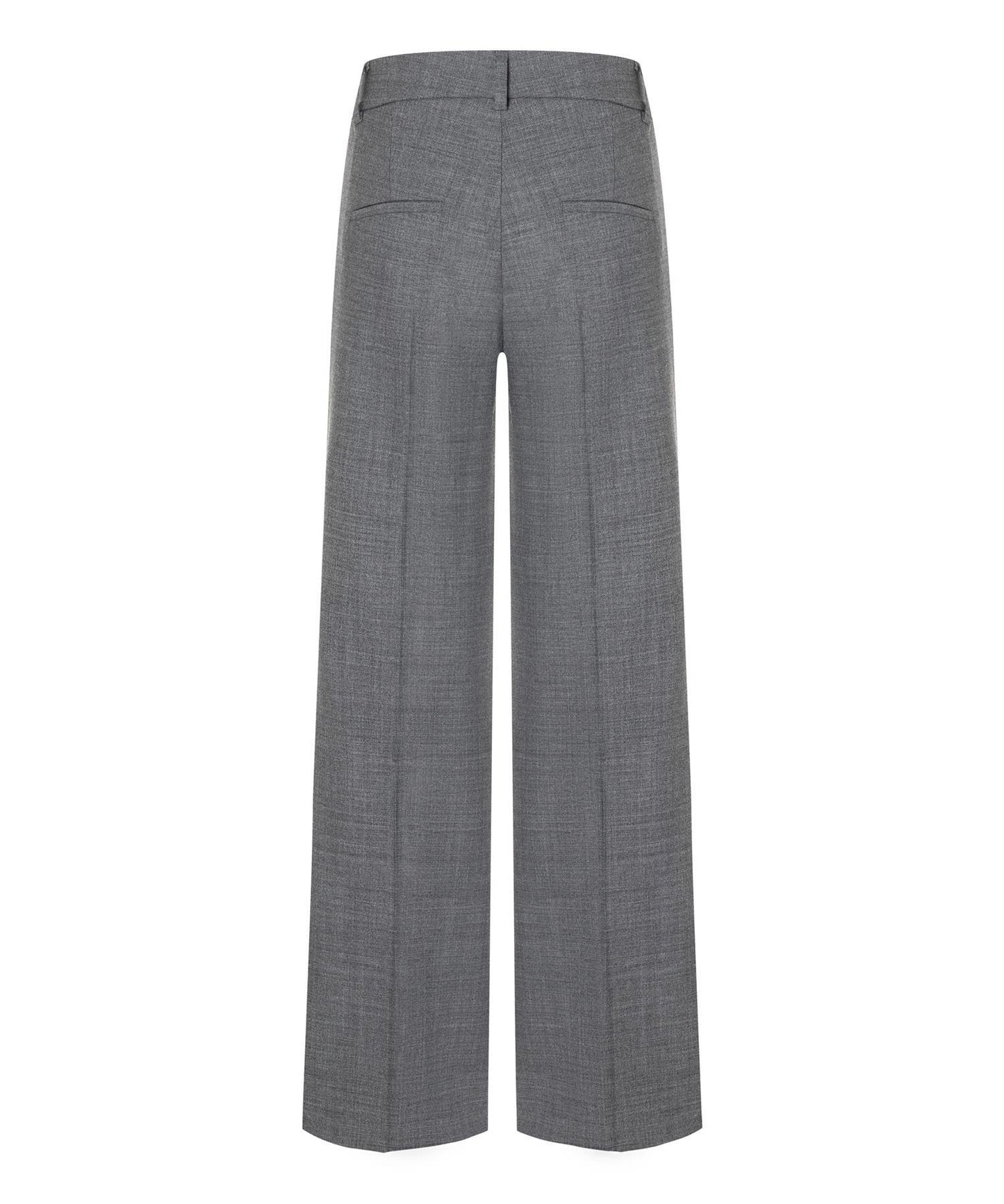Cambio Amelie Wool Mix-bukse Lysegrå