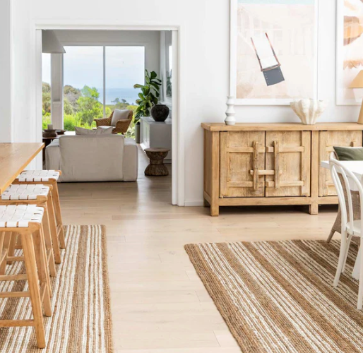 Osbourne Stripe Jute Rug 160 x 230cm