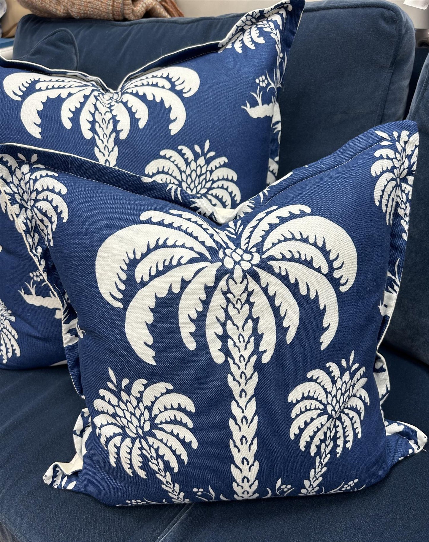 Z hos Laila pute Palme 50x50cm Blå - ZhosLaila