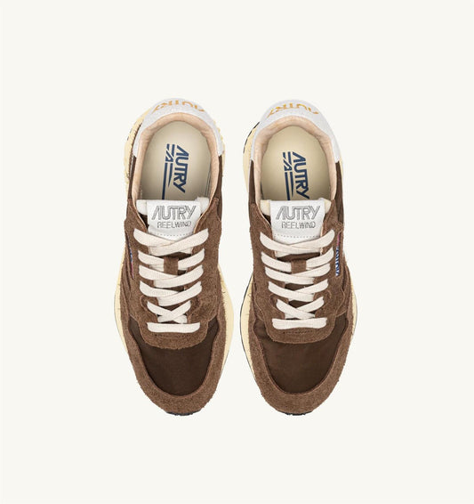 Autry Reelwind lave sneakers semsket og nylon Brune
