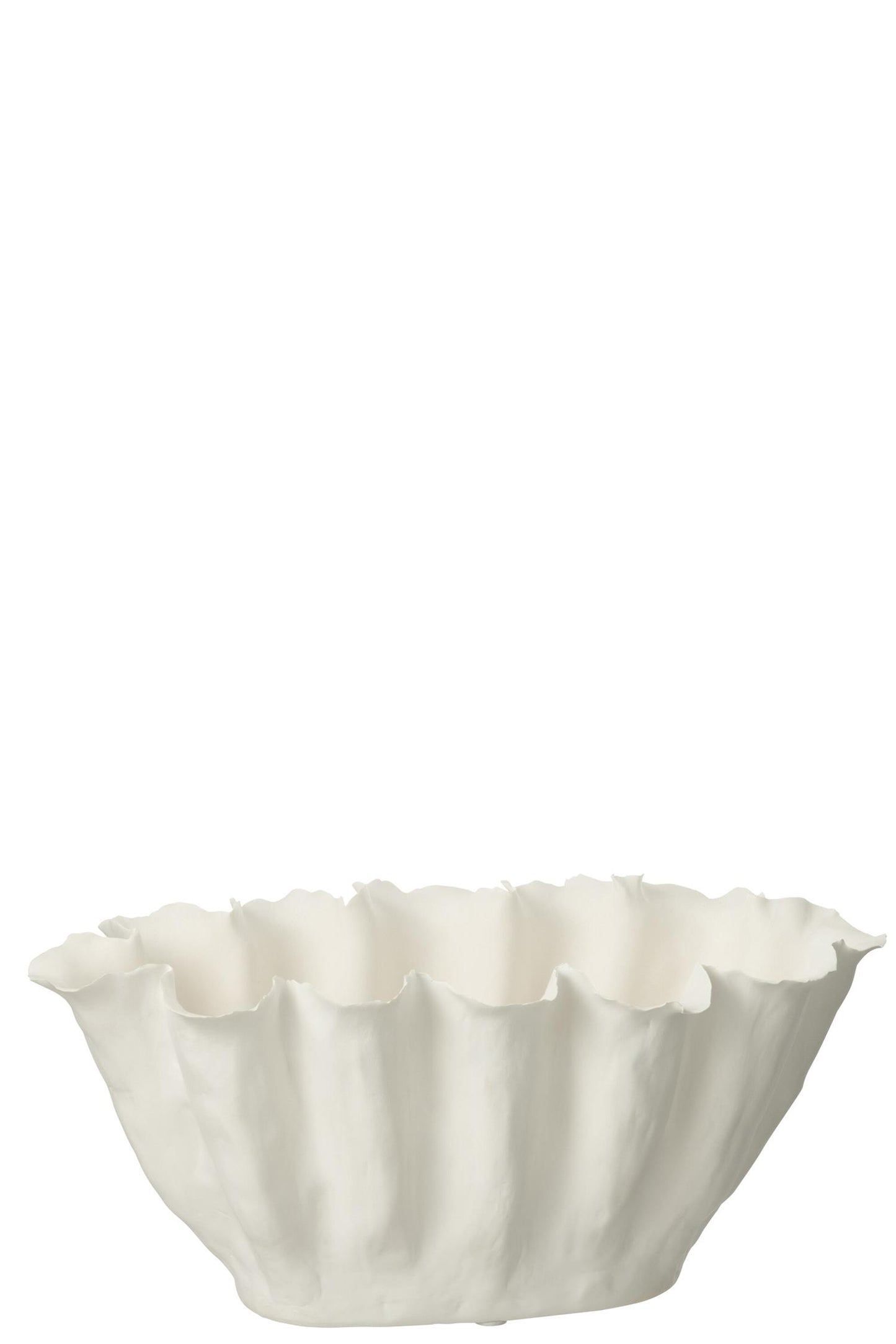 J-Line Vase Calyx keramikk Hvit H:18cm