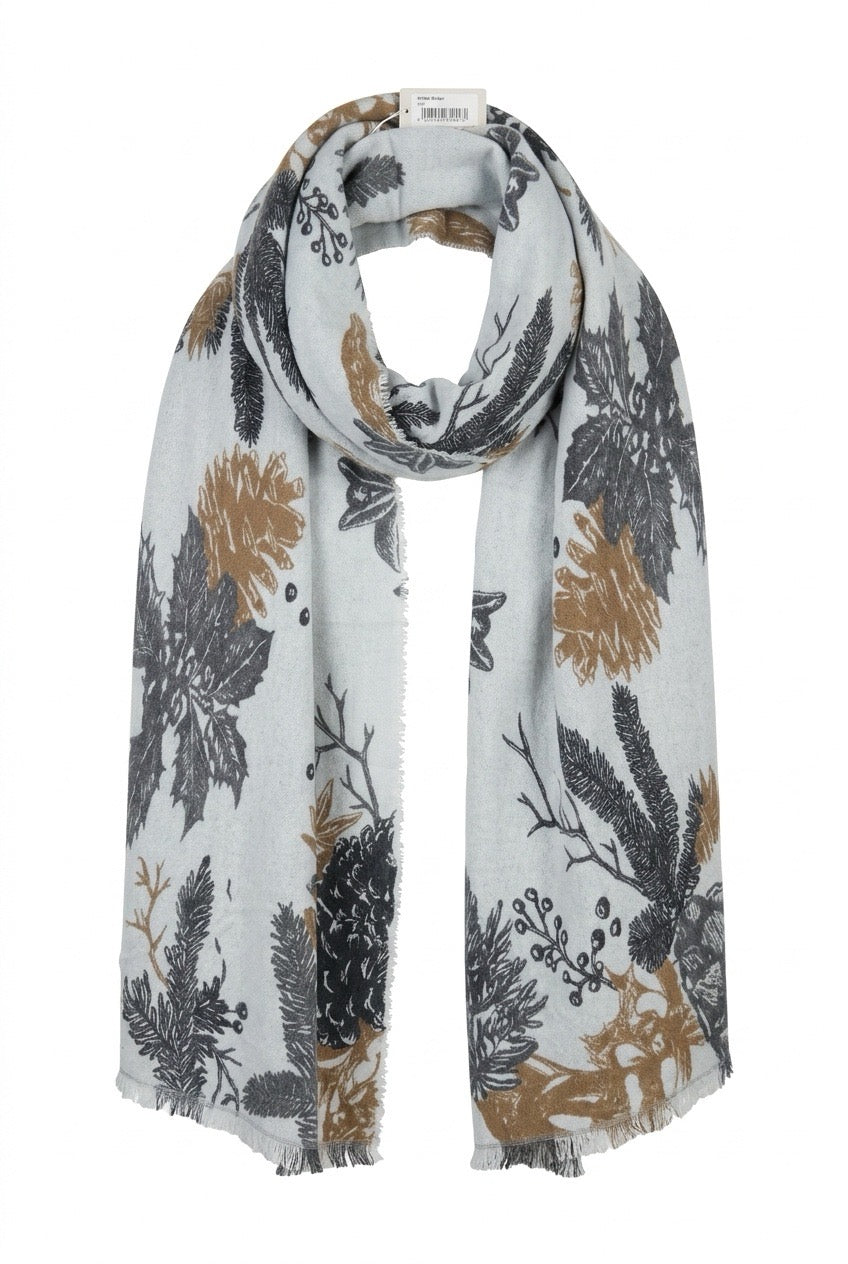 Mouleta Cashmere skjerf Kongler Blå