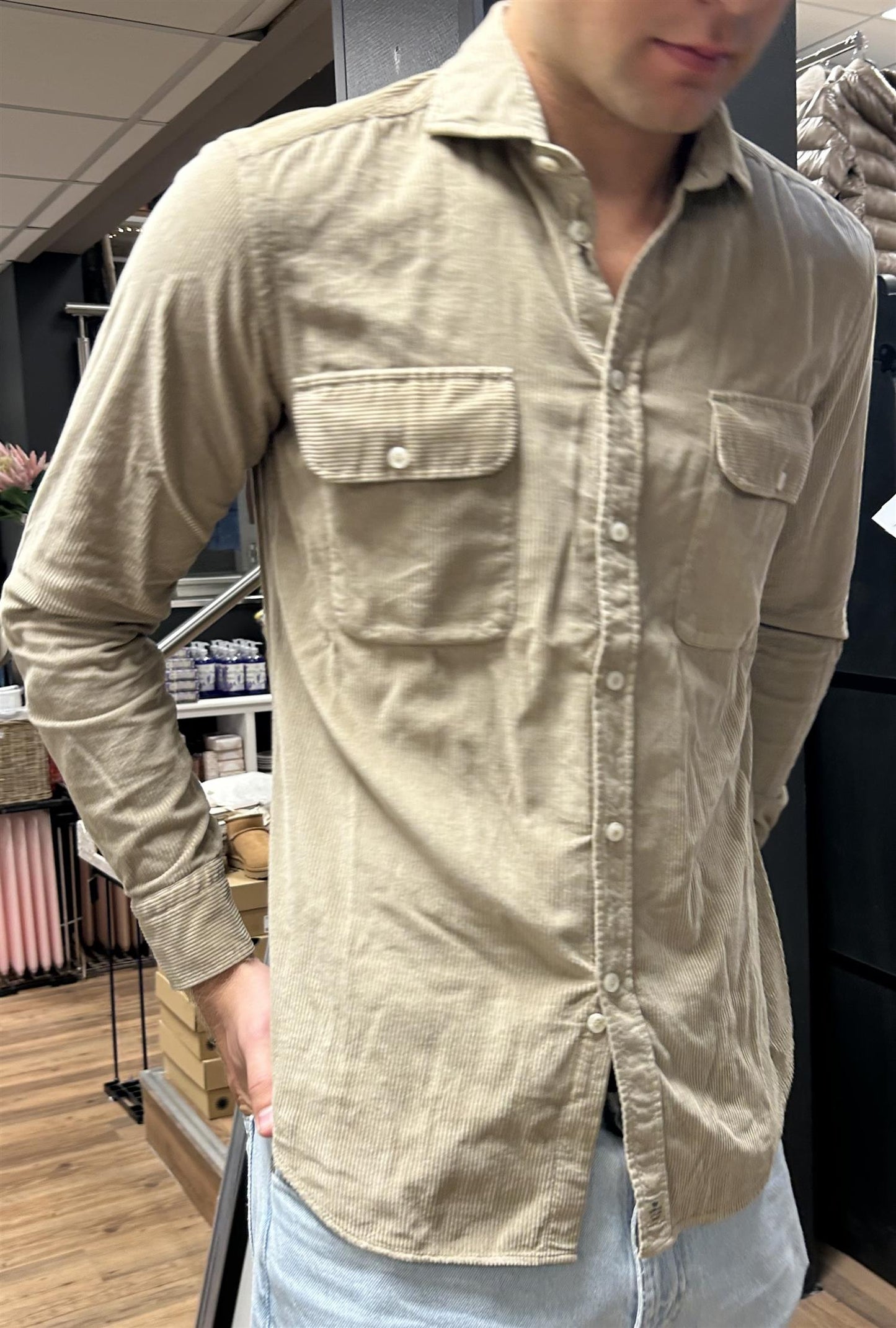 Sonrisa Jersey skjorte Beige - ZhosLaila