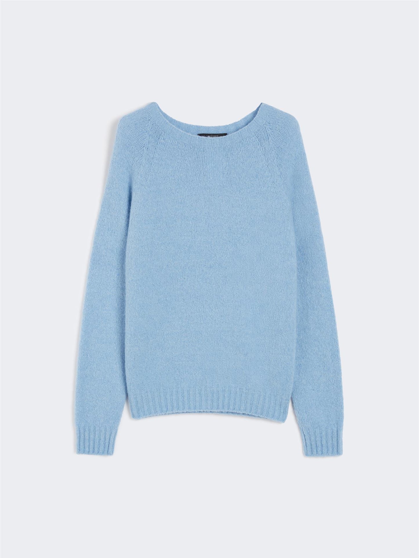 Max Mara Ghiacci Alpakka- og bomullsgenser Lyseblå