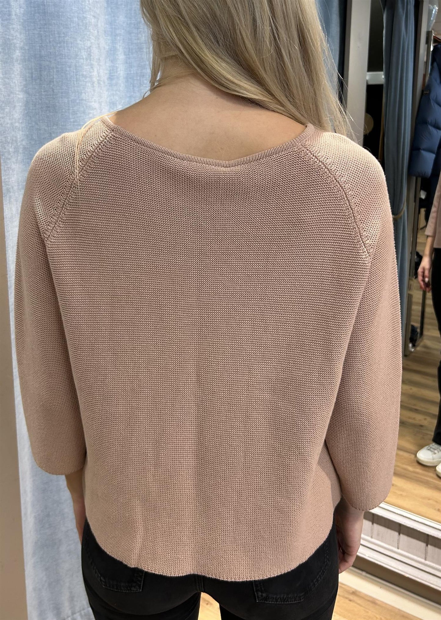 Max Mara Addotto genser i bomullsgarn Pudder Rosa