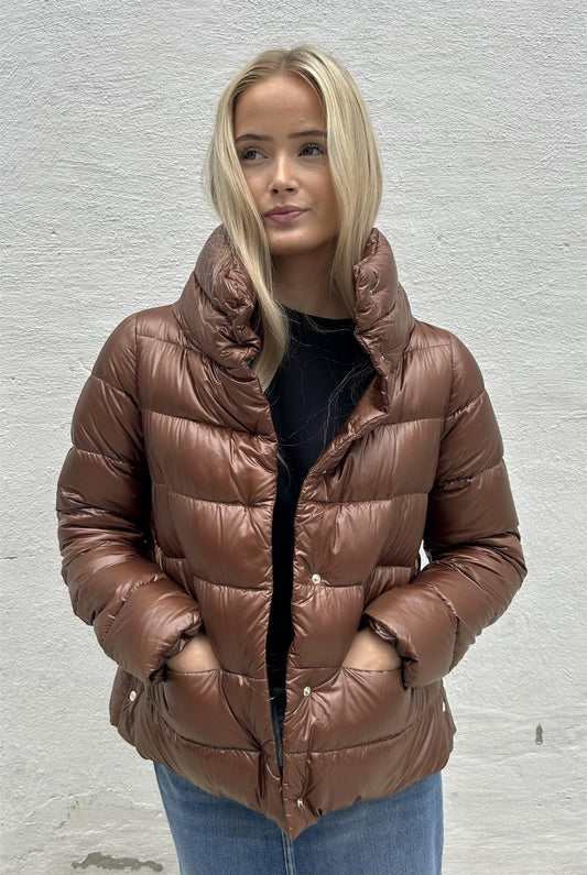 Herno Jakke A-fasong Mokka