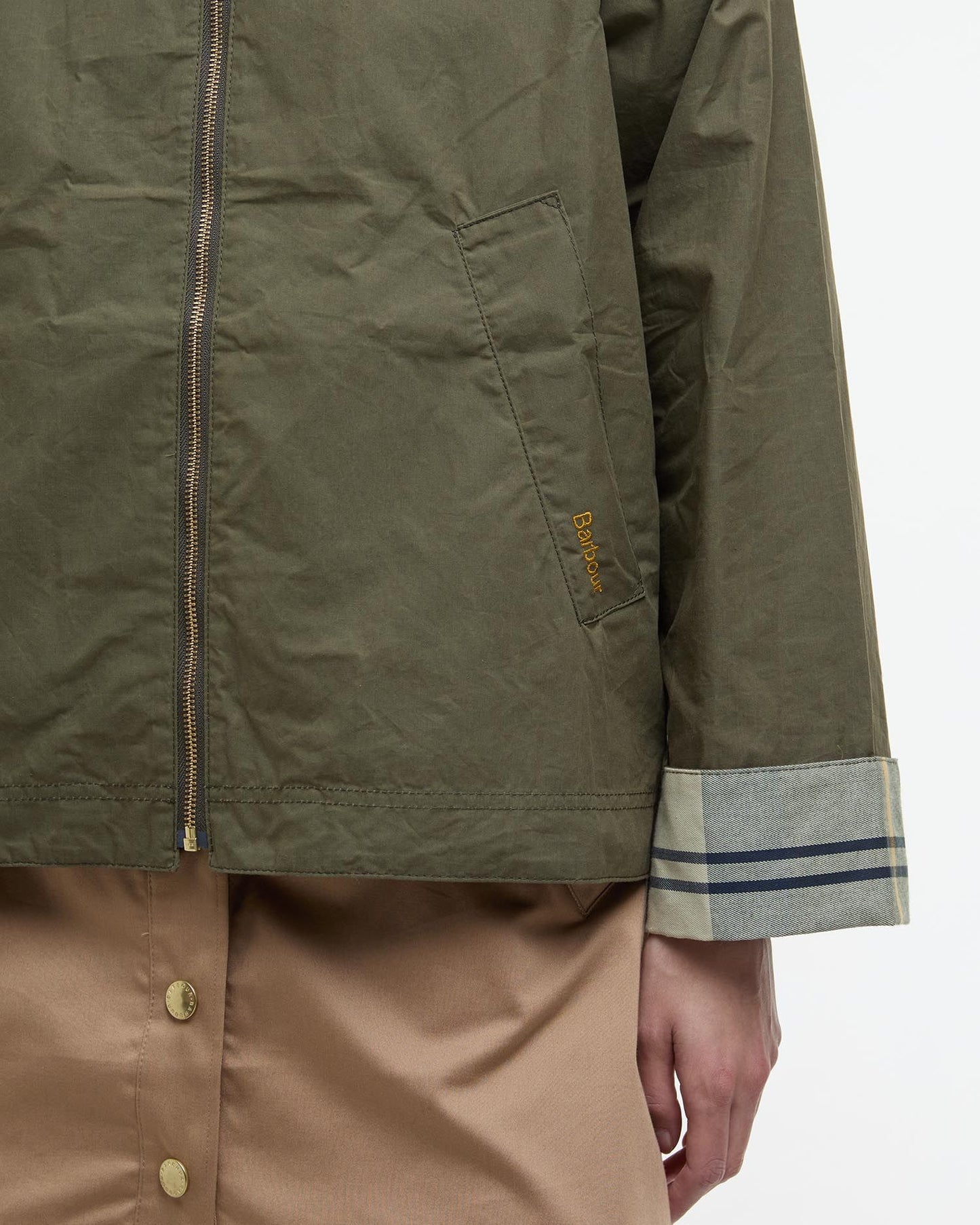 Barbour Catlin vanntett jakke Oliven - ZhosLaila