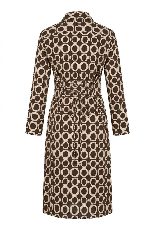 Academia Virginia kjole Brun