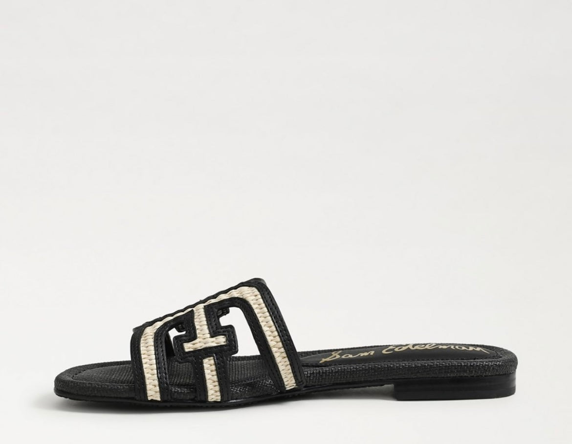 Sam Edelman Bay Raffia sandaler Sorte - ZhosLaila