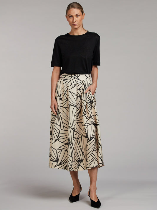 Kathryn mønstret skjørt