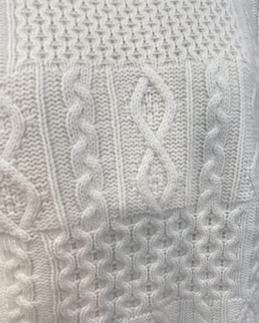 Warm Me Emee Genser Off-White - ZhosLaila