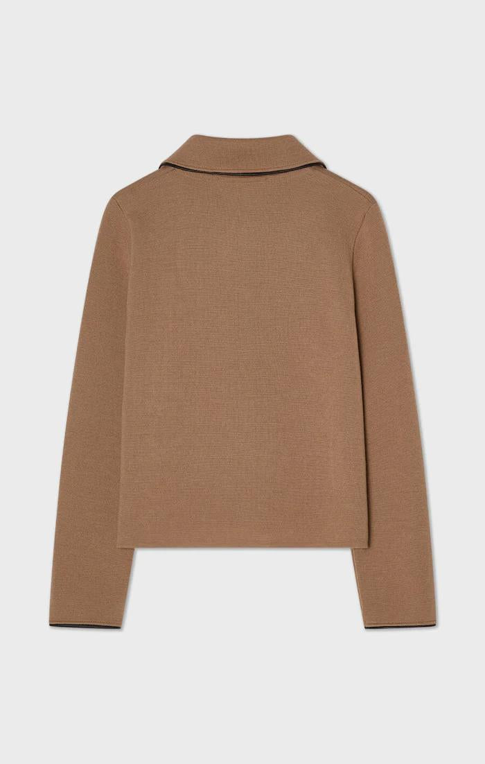 Busnel Maxine Piped jakke Caramel / Sort