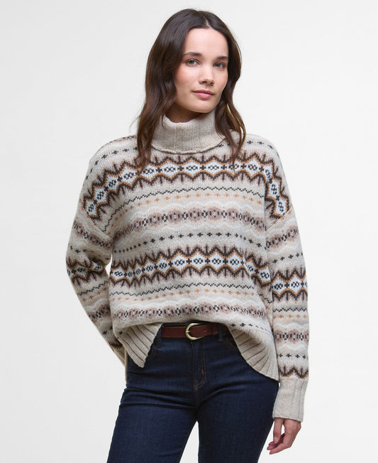Barbour® Helen Fair Isle genser med rullekrage - ZhosLaila