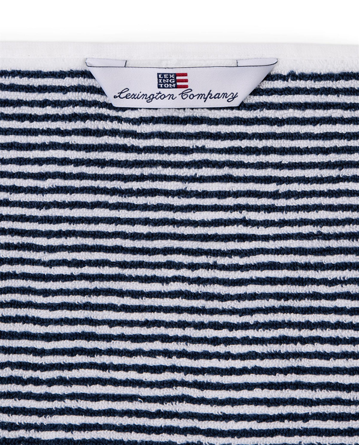 Original Towel white/navy stri 30x50