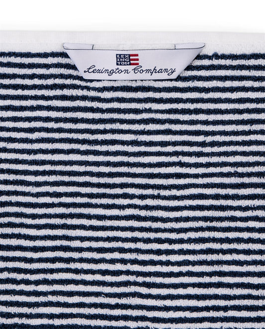 Original Towel white/navy stri 30x50