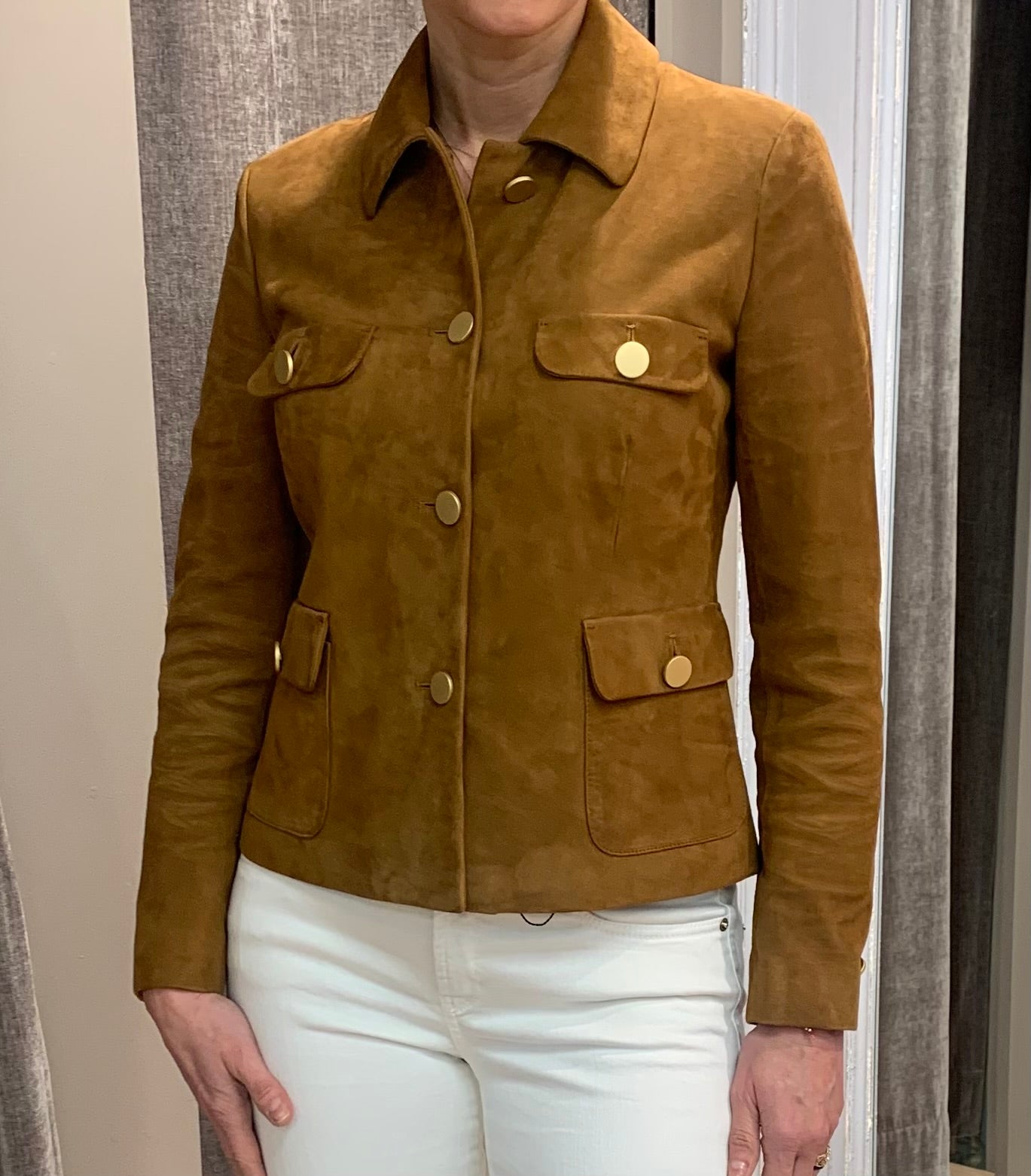 Tagliatore Georgia Lammeskinn dressjakke Camel
