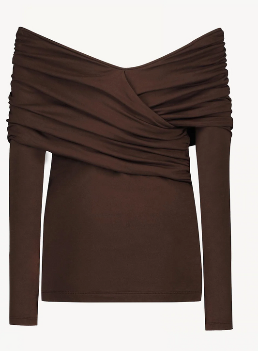 Viveh Plum topp Mørkebrun - ZhosLaila