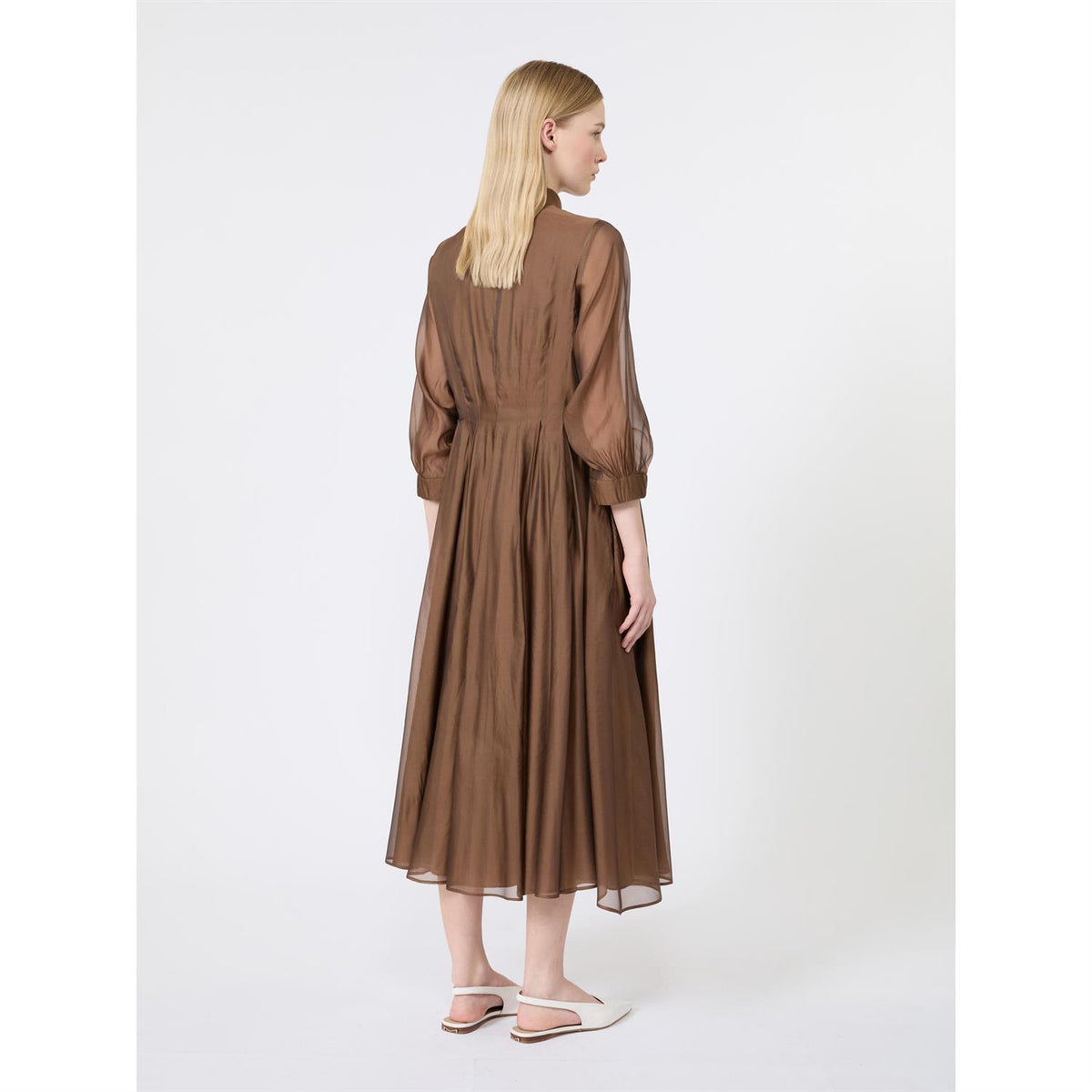 Max Mara Vetro skjortekjole Brun