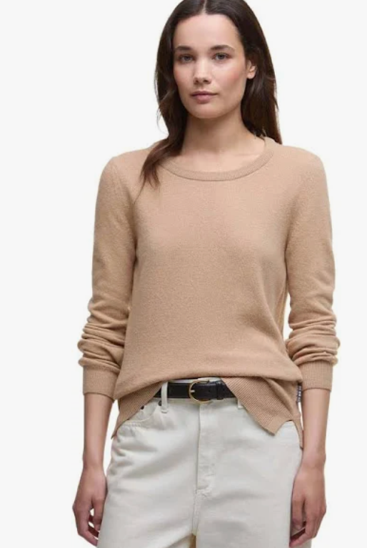 Barbour Pendle genser med rund hals Beige - ZhosLaila