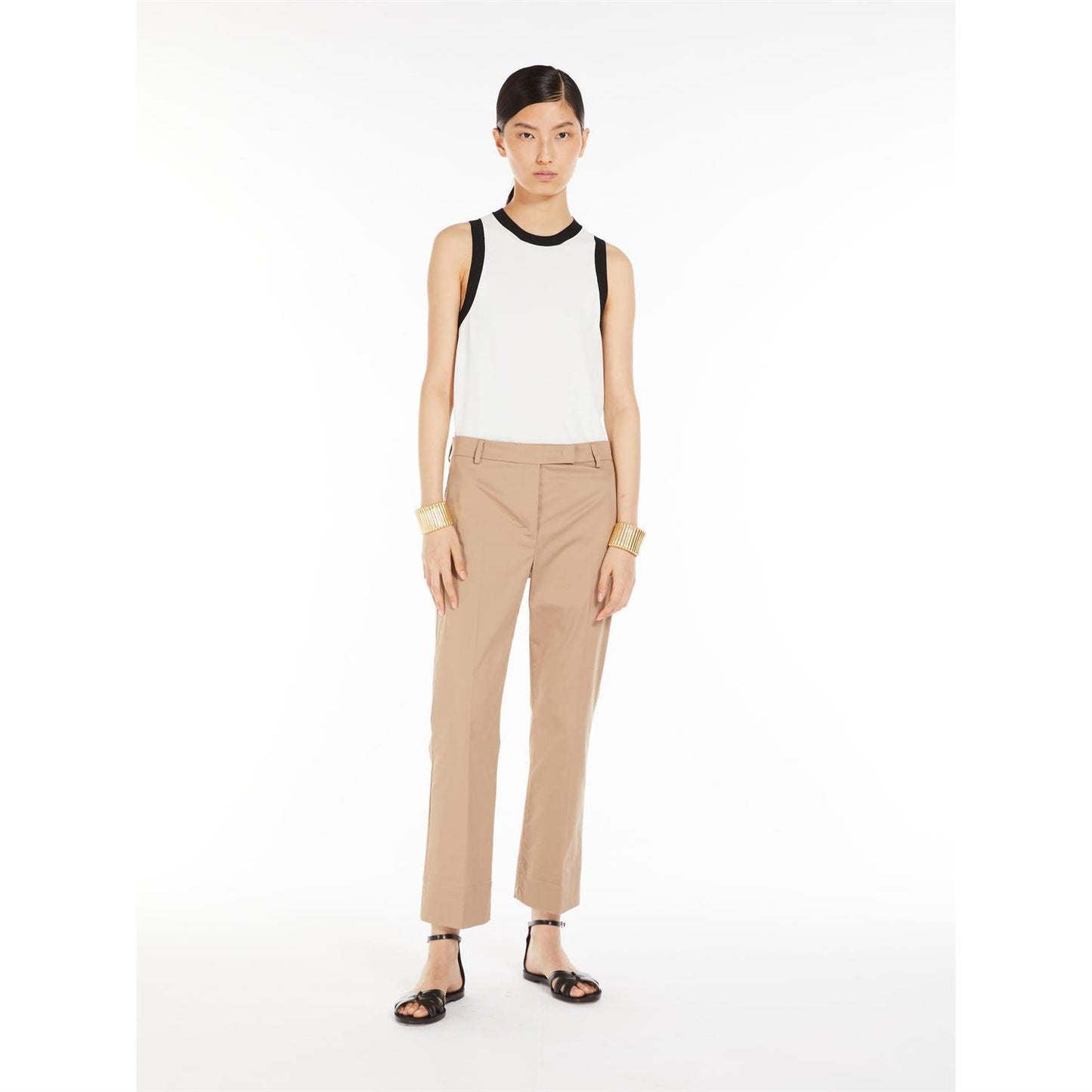 S Max Mara Slalom Viskose crepe topp Ecru - ZhosLaila