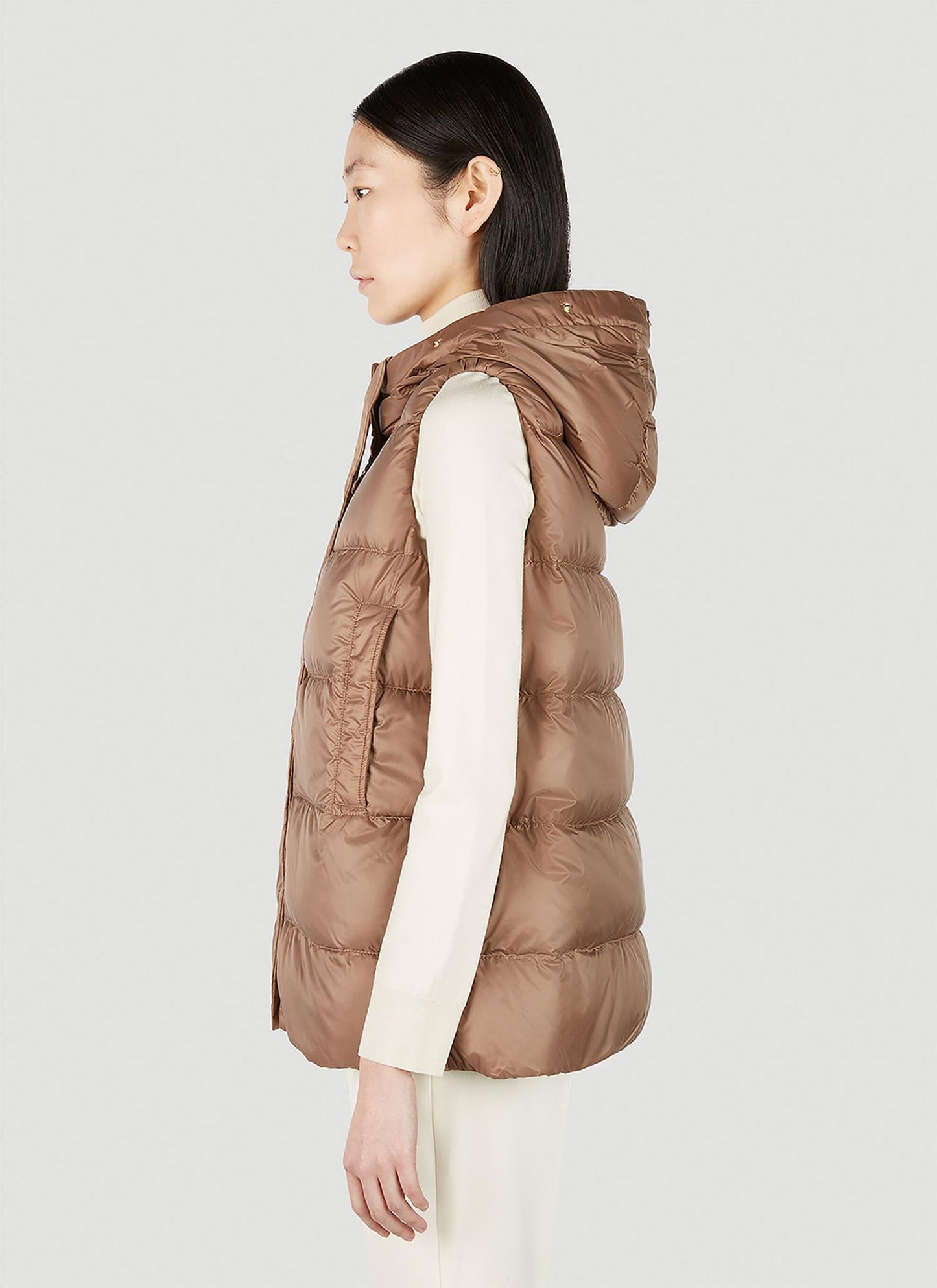Max Mara The Cube Jsoft Vest Camel - ZhosLaila