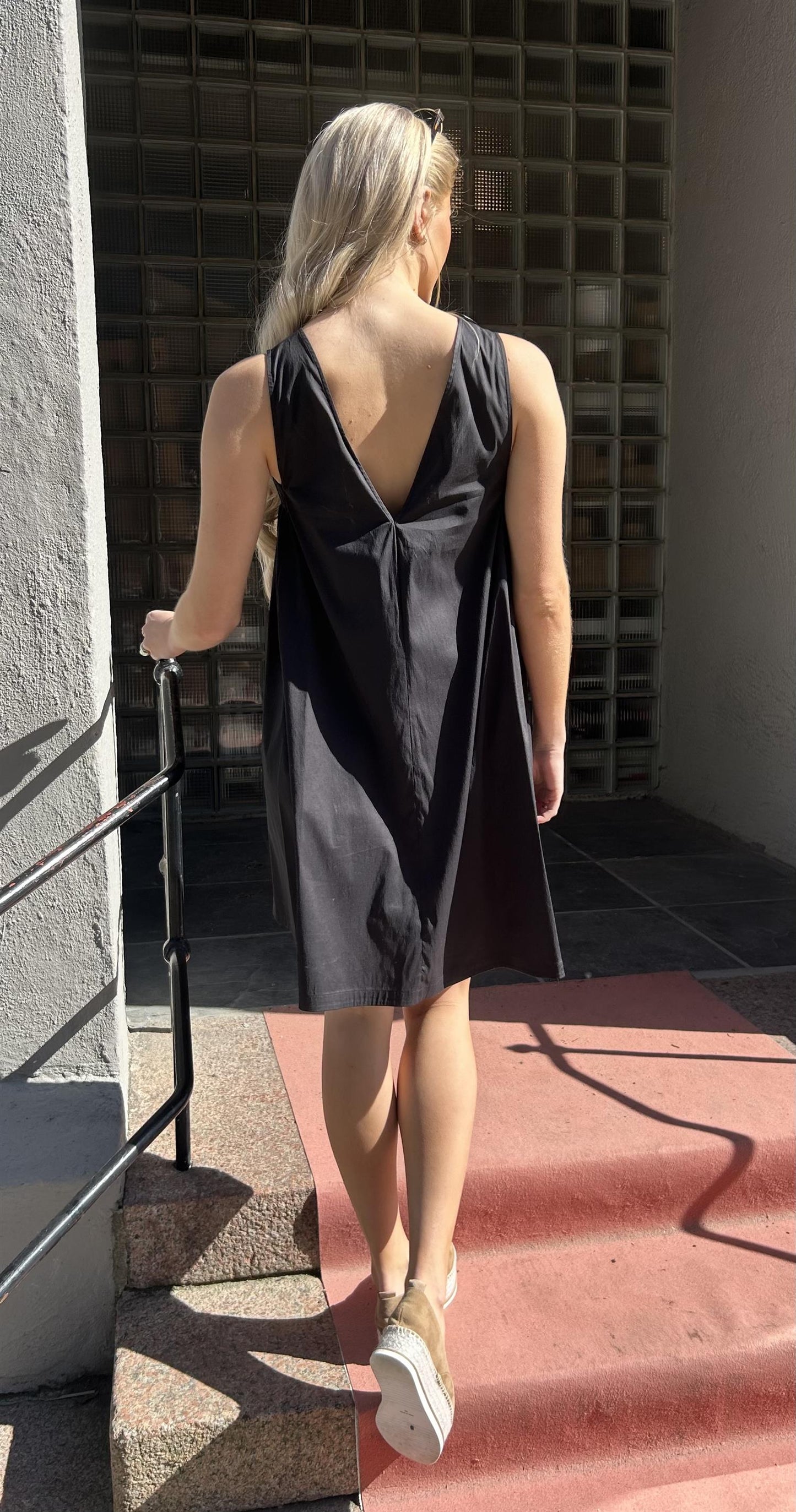 Max Mara Beachwear Campale Poplin A-line dress Sort - ZhosLaila