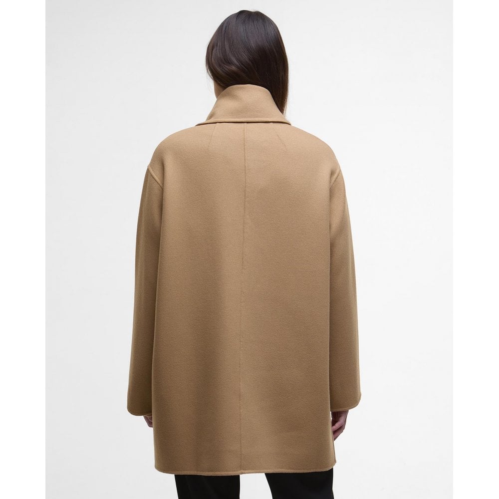 Barbour Clementine Klementin ullskjerfkåpe Kamel