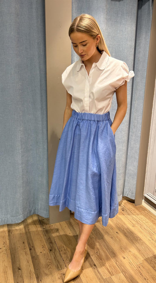 Ally skjørt lyseblått