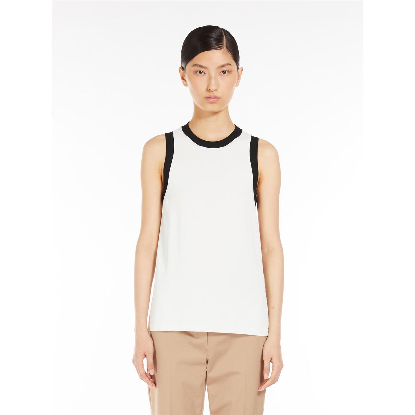 S Max Mara Slalom Viskose crepe topp Ecru - ZhosLaila