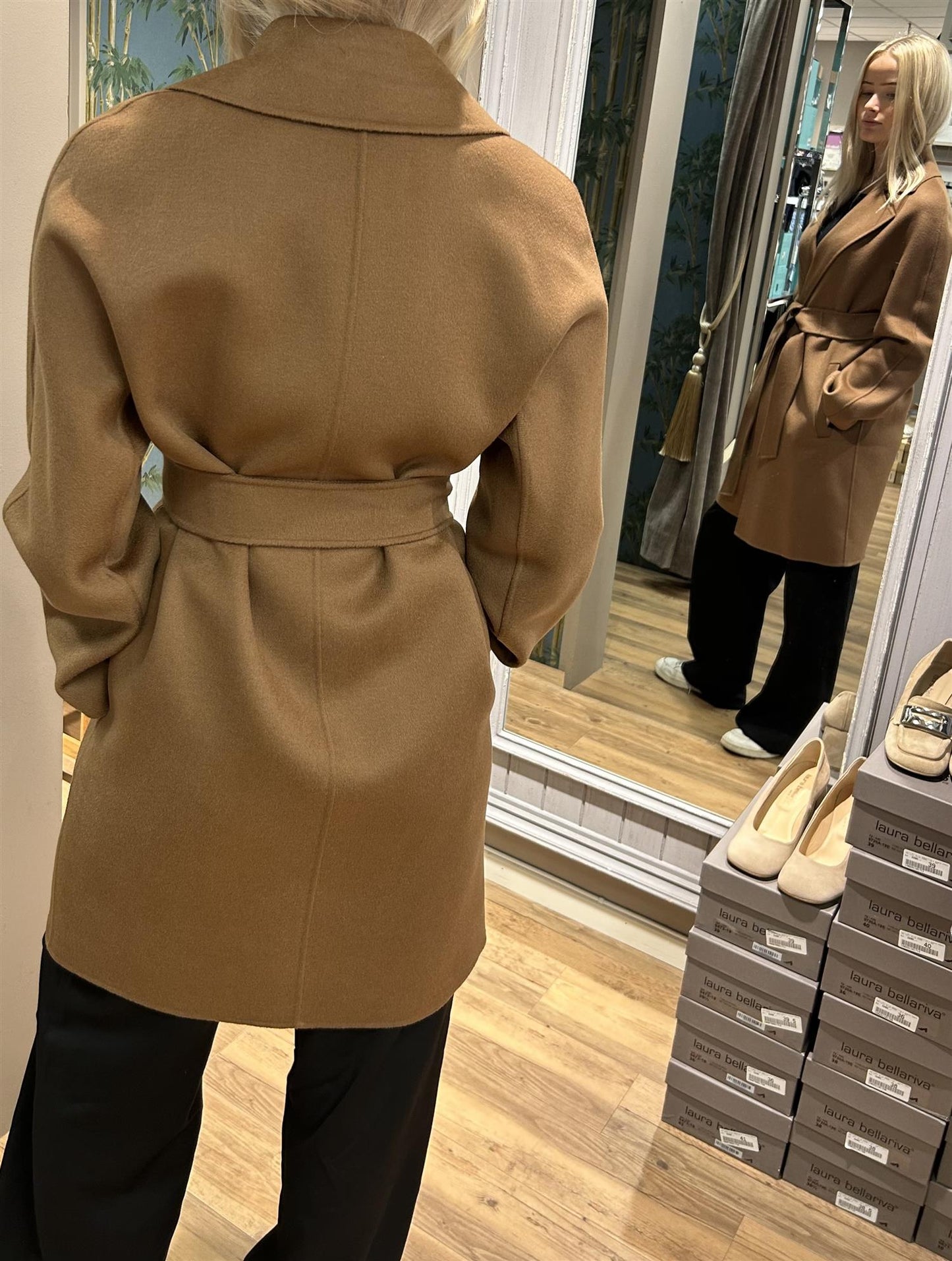 Max Mara Ajaccio Kåpe i ull, silke og kasjmir Camel - ZhosLaila