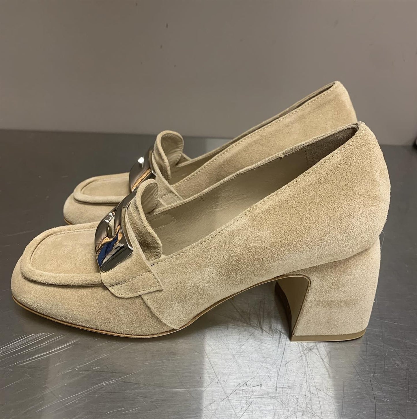 Laura Bellariva Mou velur Beige - ZhosLaila