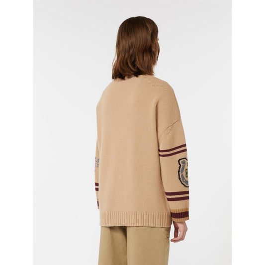 Belgio Oversized cardigan i ullstrikket materiale - ZhosLaila