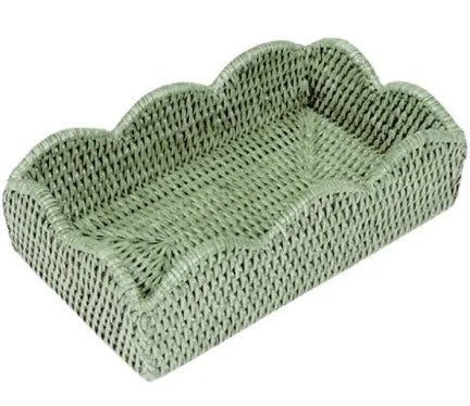 Caspari Rattan serviettholdere Grønt 25cm - ZhosLaila