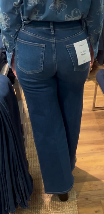 Frame Le Slim Palazzo Fema denim super strech Blå - ZhosLaila