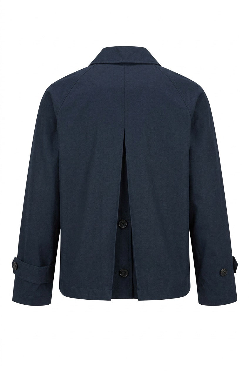 Max Mara Tiglio regnjakke / trenchcoat Marine