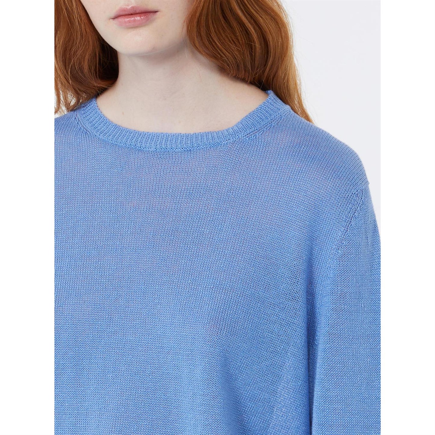 Max Mara Wkdatzeco genser i lingarn Lyseblå