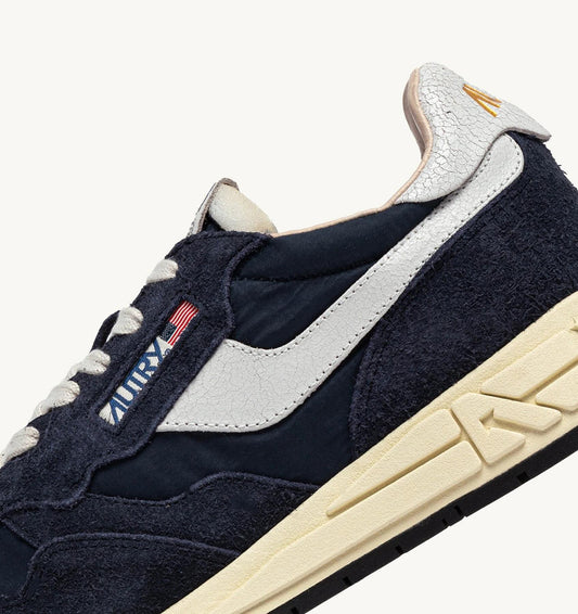 Autry Reelwind lave sneakers semsket og nylon Blå