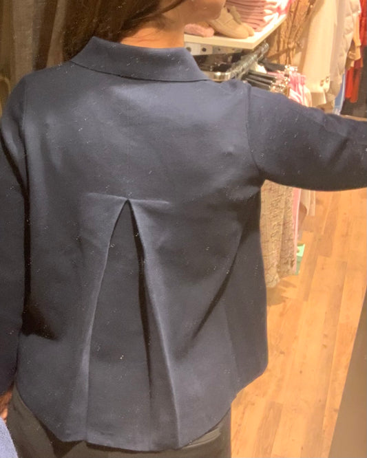 Gran Sasso jakke med splitt i ryggen blå - ZhosLaila