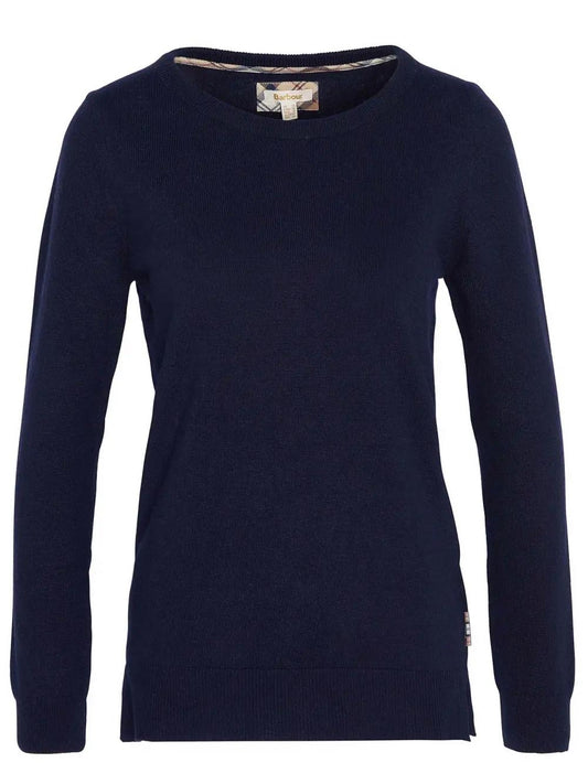 Barbour Pendle genser med rund hals Mørkeblå - ZhosLaila
