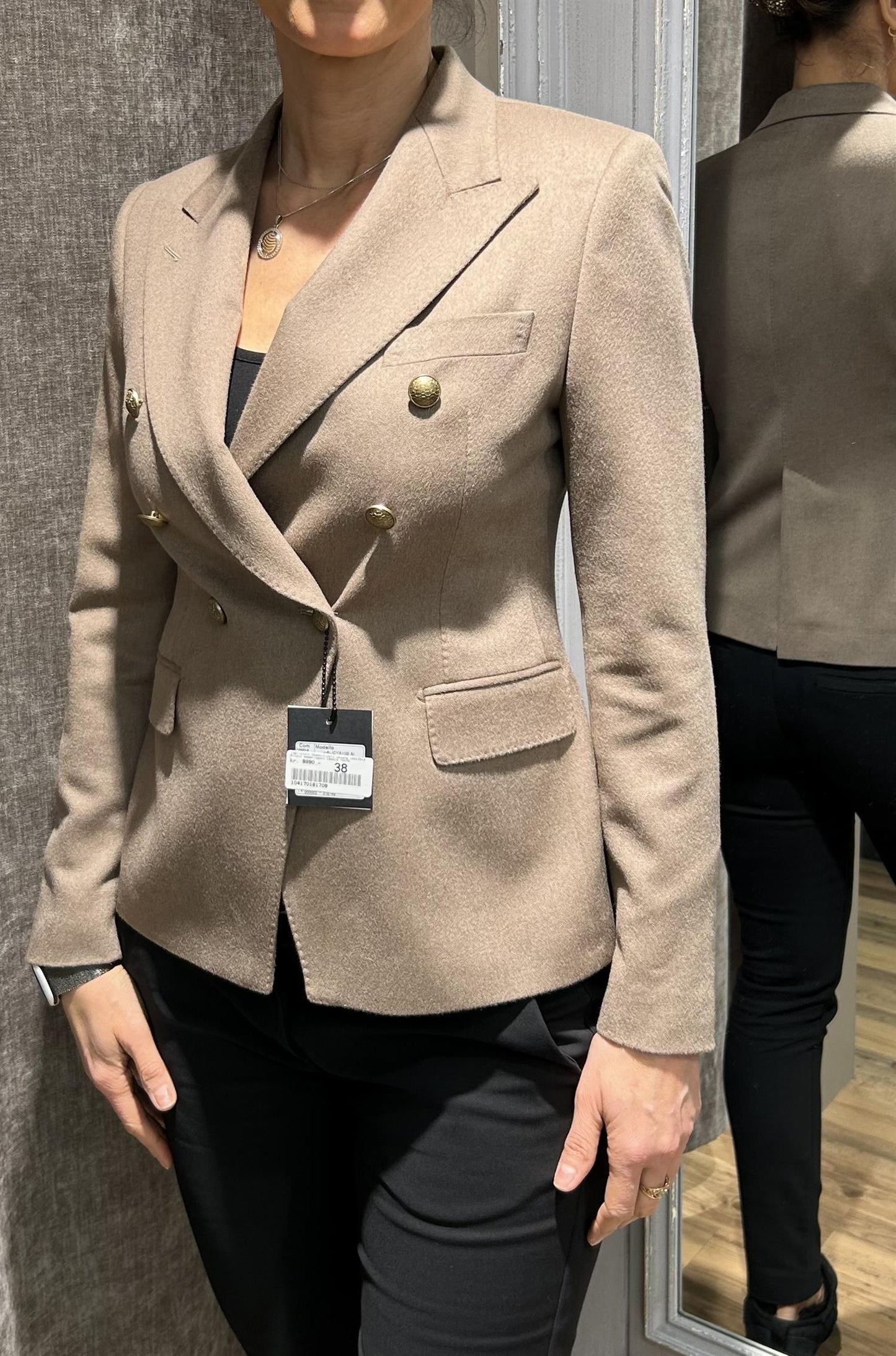 Tagliatore Alicya dobbeltspent jakke Beige