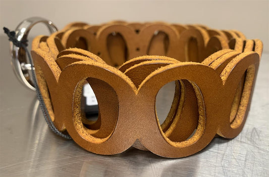 Orciani Bull Soft monogrambelte i skinn Brun - ZhosLaila