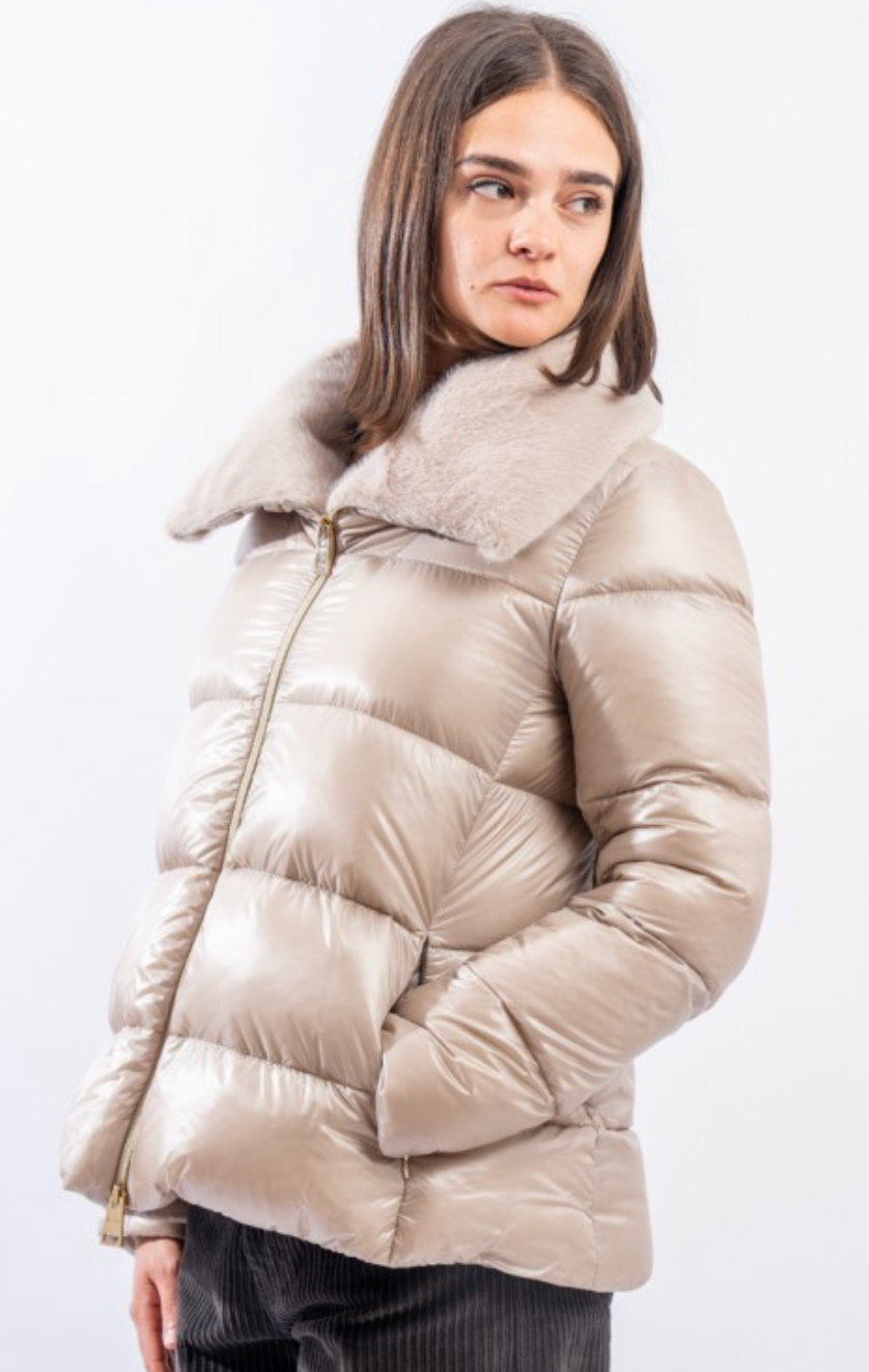 Herno Chantilly jakke Lys Beige