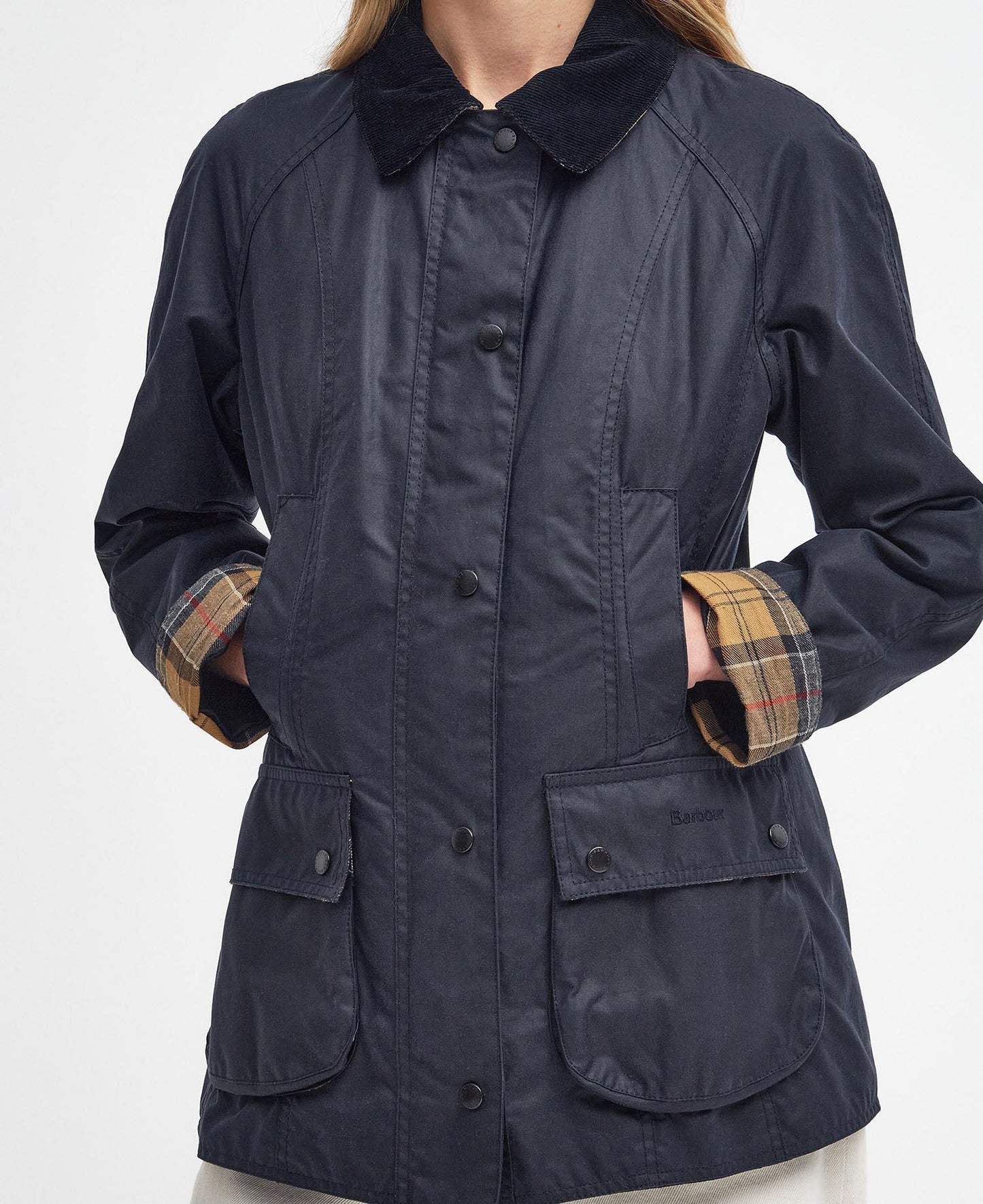 Barbour Beadnell® vokset jakke Blå - ZhosLaila
