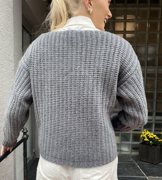 Warm Me Matilda genser Mørkegrå - ZhosLaila