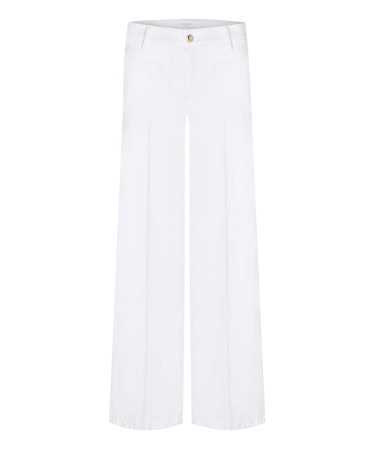 Cambio Tess Superstretch denim bukse hvit