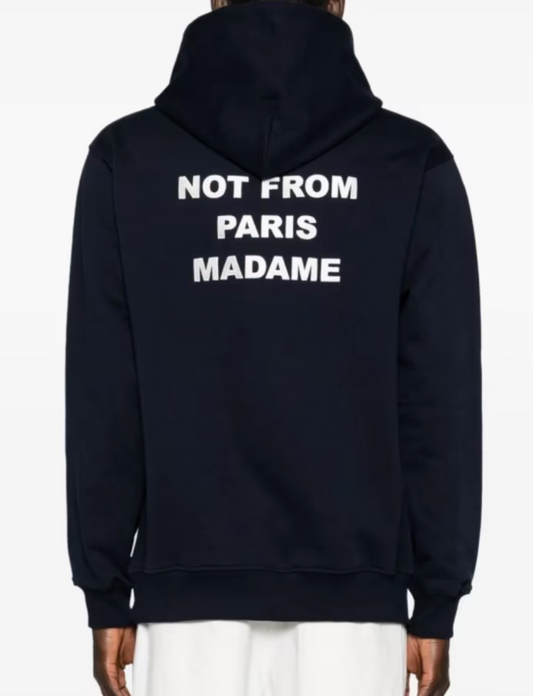 Le Hoodie Slogan hettegenser Mørkeblå - ZhosLaila