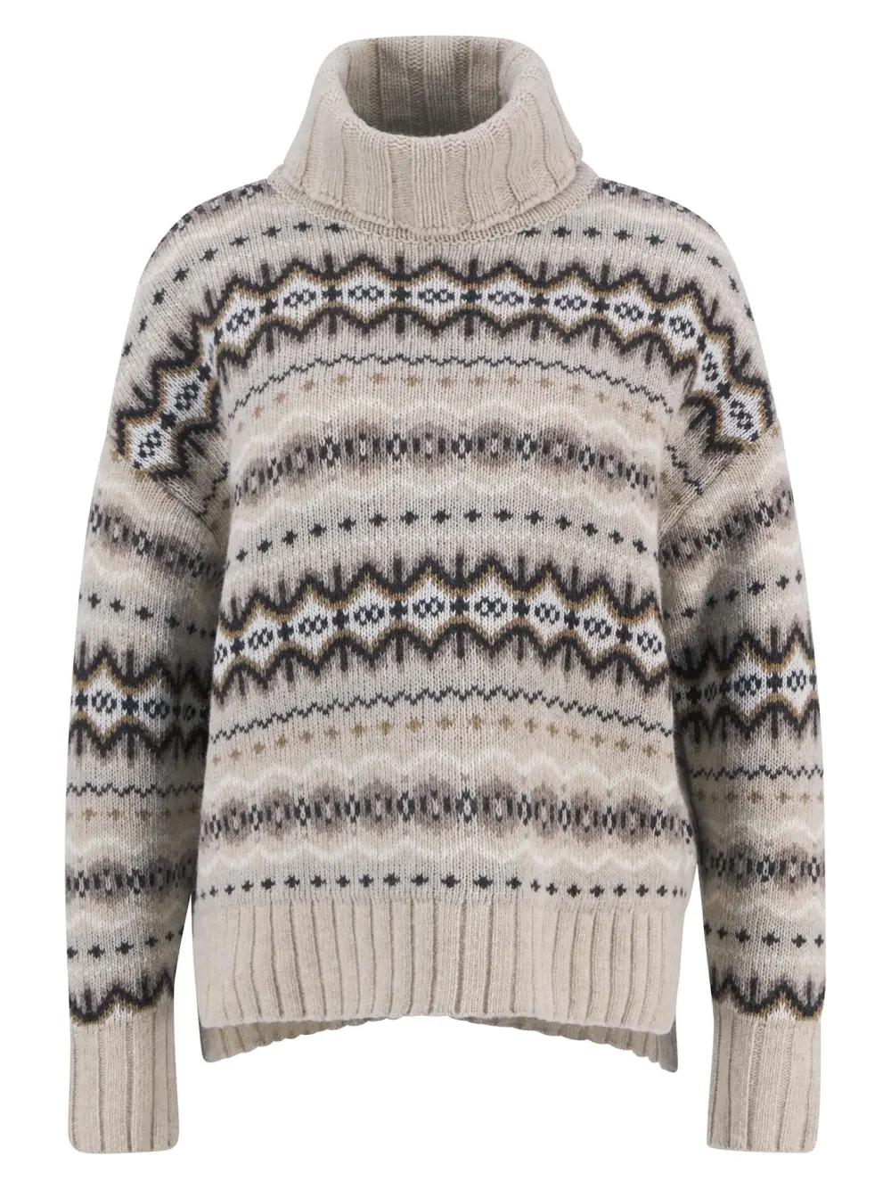 Barbour® Helen Fair Isle genser med rullekrage - ZhosLaila