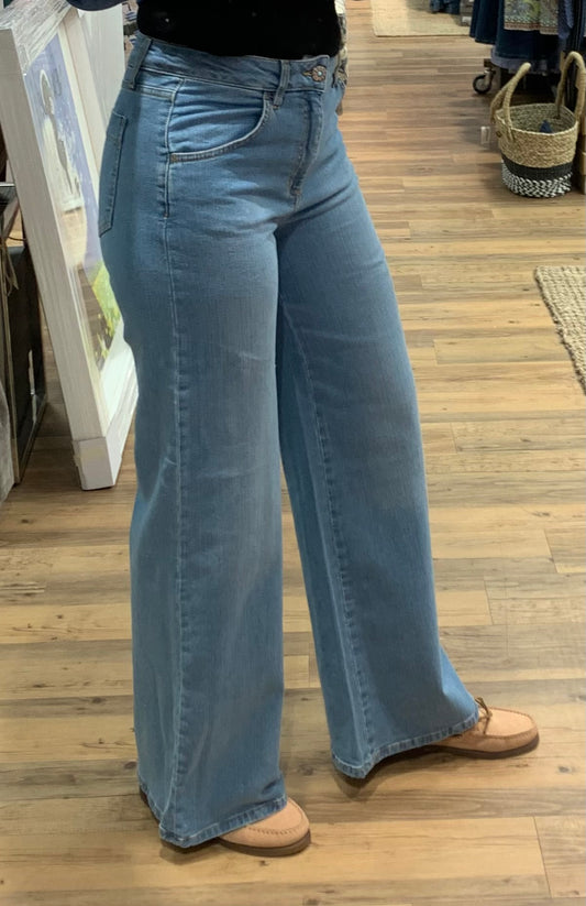 Shaft Five Wide Leg Denim - ZhosLaila