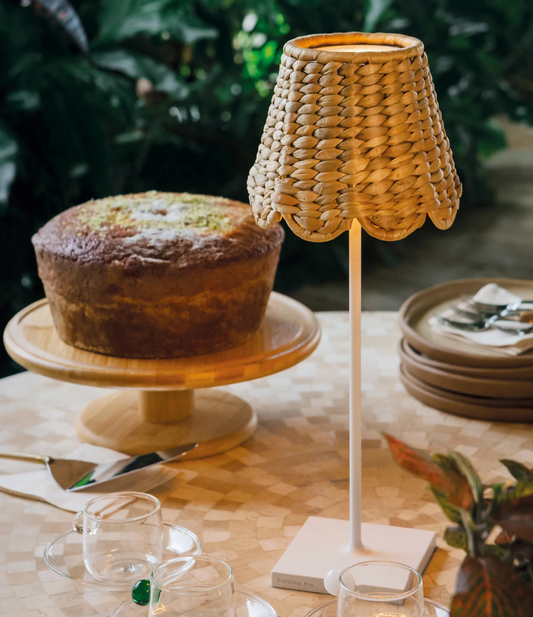 Water Hyacinth Scallop lampshade 14,5x12,5cm - ZhosLaila